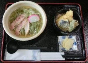 地鶏真麻うどん・天丼セット